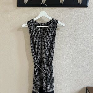 Renee C. Black and White Patterned Dress